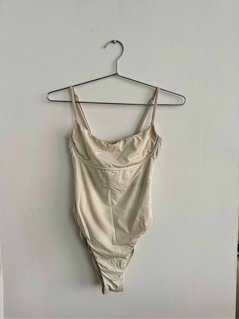 Monday Swimwear One-Piece Swimsuit in Beige Like New